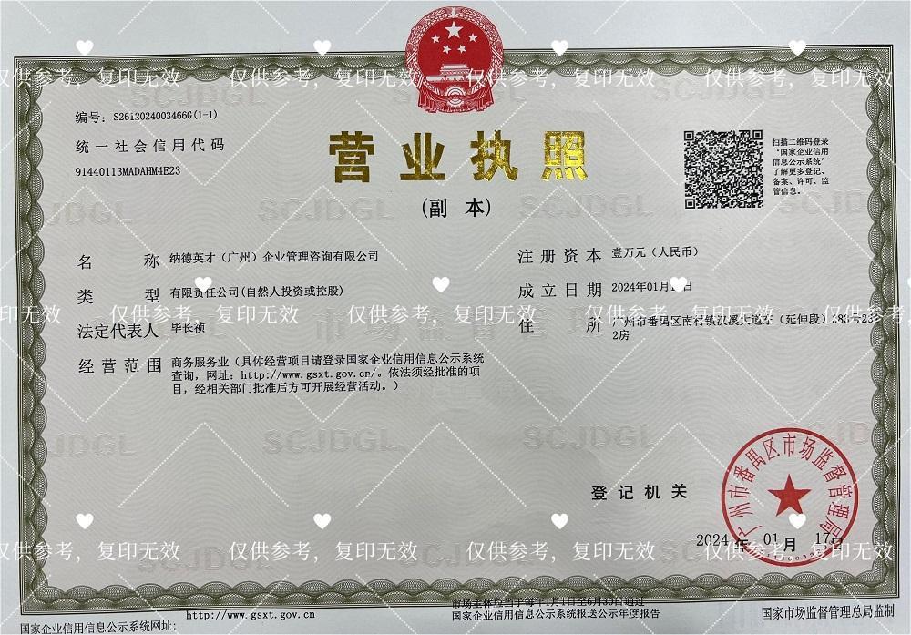 纳德英才（广州）企业管理咨询有限公司 logo